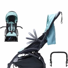 Stroller Bumper Bar Adjustable Angle Armrest Detachable Stroller Bar Handleba...