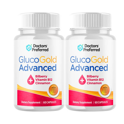 2-Pack Gluco Gold Advanced, GlucoGold Glycogen & Blood Balance - 120 Capsules