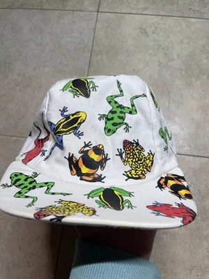 Frogs Hat Cap Fitted Mens OSFA White AOP Dan Gilbert Harborside Graphics USA