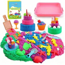 Sensorik Spielzeug Kinetischer 1800g Magic Sand & Ice Cream Spielsand Knetsand