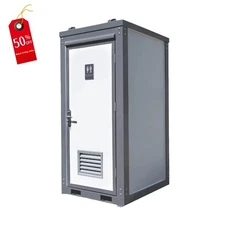 Bastone Permanent Outdoor Toilet with Sink | Prefab One-Stall Privacy Bathroom