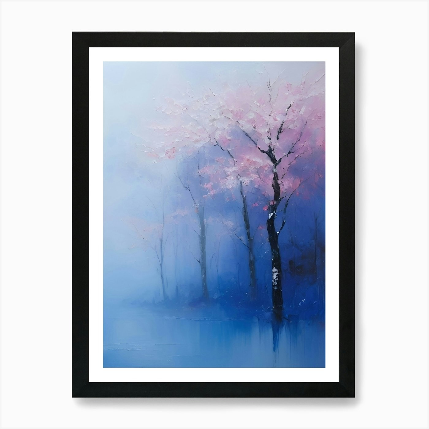 Sakura Tree Framed Wall Art Canvas Print Picture Decor