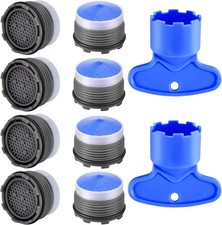8PCS Faucet Aerator M18.5, Plug-In Restrictor Blue