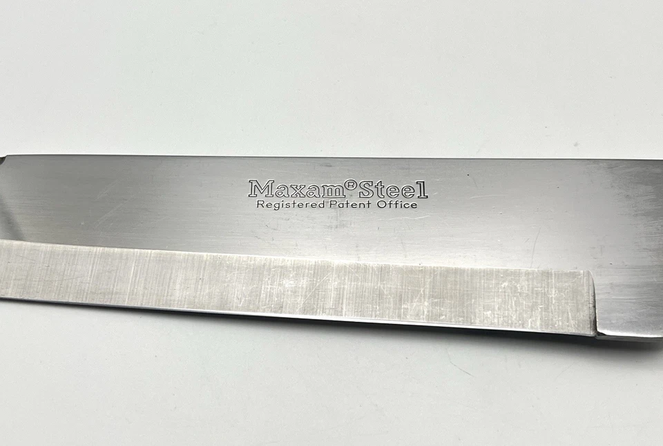 Cuchillo de Chef Maxam Steel Hoja de 9 pulgadas con Swedge Acero Inoxidable Hecho en Japón Foto 3 de 4