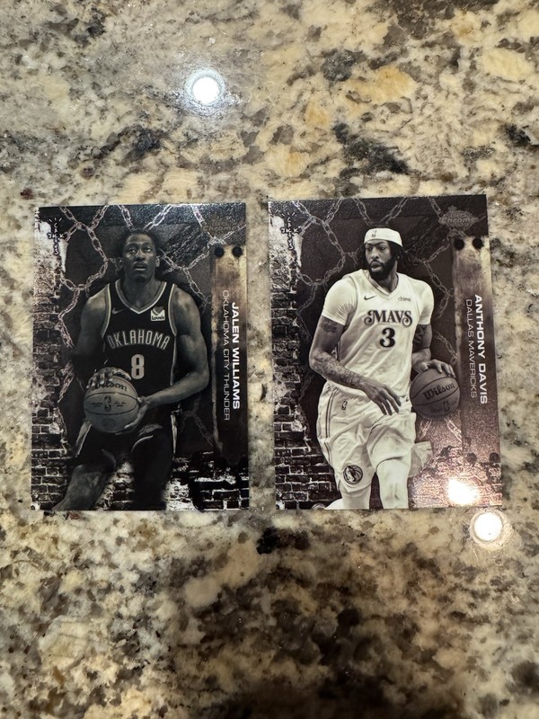 Cactus Jack Topps Chrome NBA 2026 2-Card Lot Jalen Williams/Anthony Davis