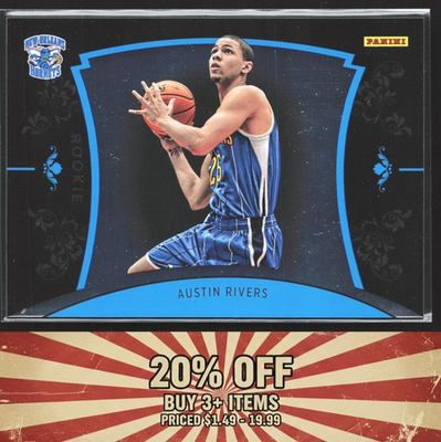 #ad 2012 Panini Black Friday #38 SN # 599 Austin Rivers New Orleans Hornets $3.99
