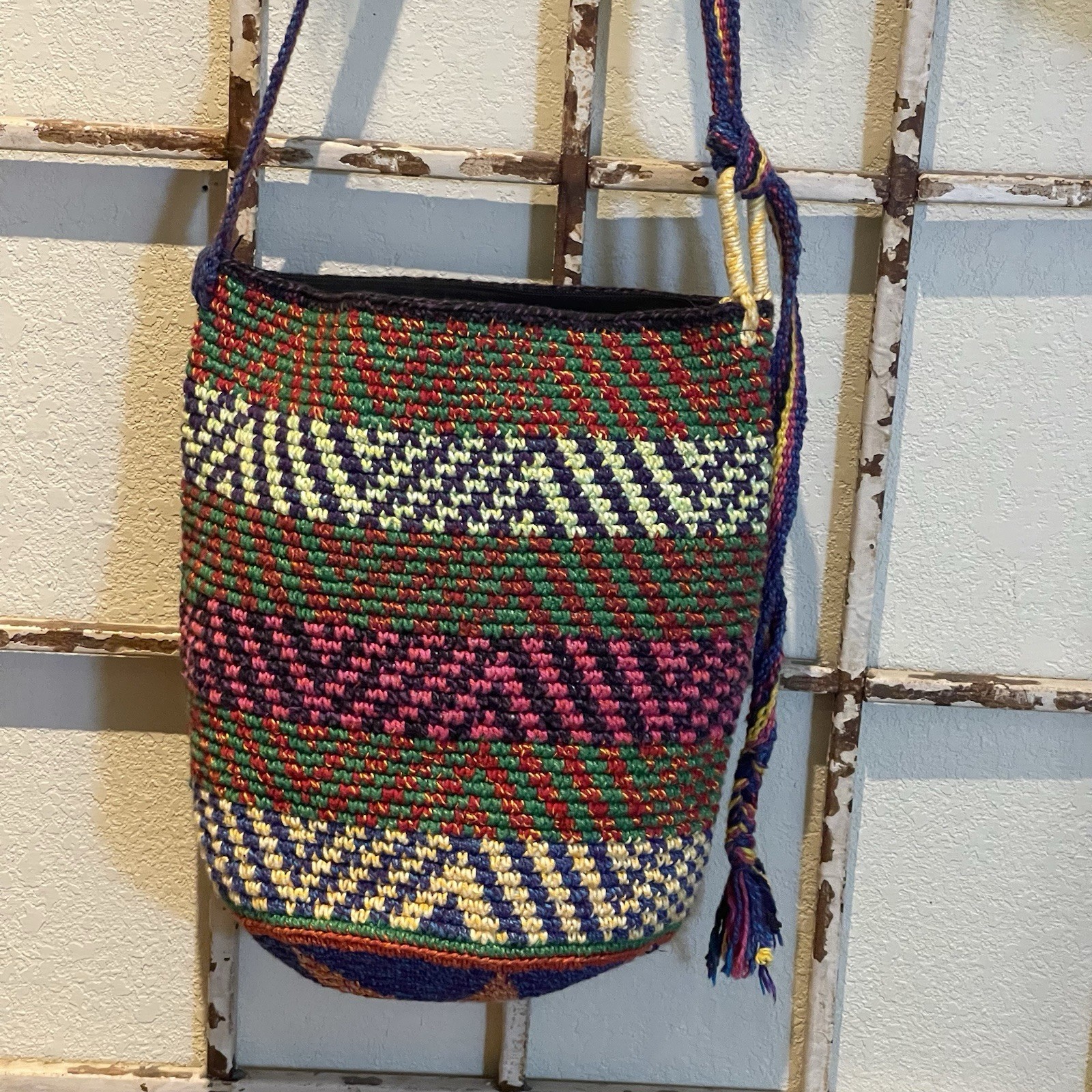 Handmade Guatemalan Hackysack Style Shoulder Bag … - image 1