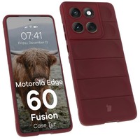 Bizon Case Tur Motorola Edge 60 Fusion / Edge 60 Burgunderrot