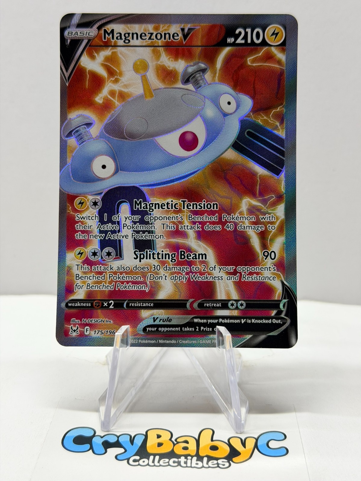 Pokemon Magnezone V 175/196 Lost Origin Sword & Shield FULL ART