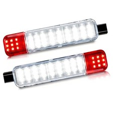 LED Interior Door Light, Door Panel Courtesy Warning Light 2 PCS White Red