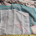 Lot of 3 Vintage White Lace Trim Handkerchiefs w/ Floral Embroidery - Lace — photo 7