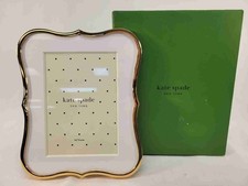 Kate Spade New York Crown Point Gold Scalloped 5x7 Picture Frame New in Box