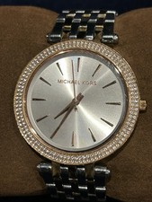 MICHAEL KORS MK3203 LADIES TRI TONE DARCI GLITTER WATCH (worn twice) Amazon £135