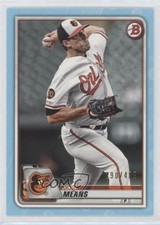 2020 Bowman Sky Blue 290/499 John Means #34 00lz