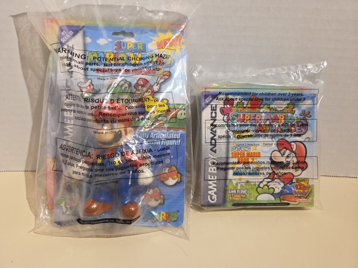 Gameboy Advance Super Mario Wendys Mario Figure/ Board Game Rare