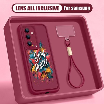 Handschlaufe für Samsung S26 Ultra S25 S24 S23 A56 A17 A55 A16 Soft Text Schutz