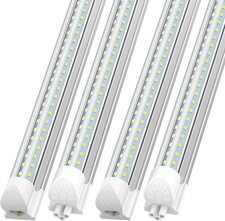 25 Pack T8 4FT LED Tube Light Bulbs 36W Integrated LED Shop Light Fixture 6500K