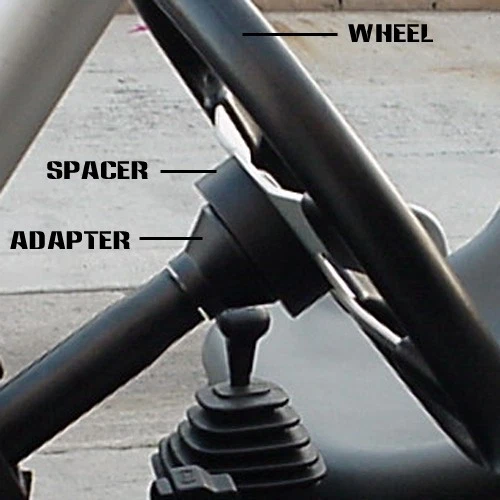 Grant 3 Spoke 13.75" Edge Steering Wheel #8524 & Adapter Polaris RZR ALL - Grey Foto 2 de 4