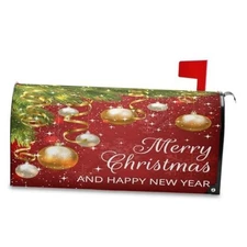 Merry Christmas Bells Magnetic Mailbox Cover - Standard 25.5 X 21 Christmas 2