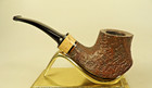 Kevin Arthur USA Bruyere Sitter Volcano Briar Pipe Hard Acrylic Stem — photo 6