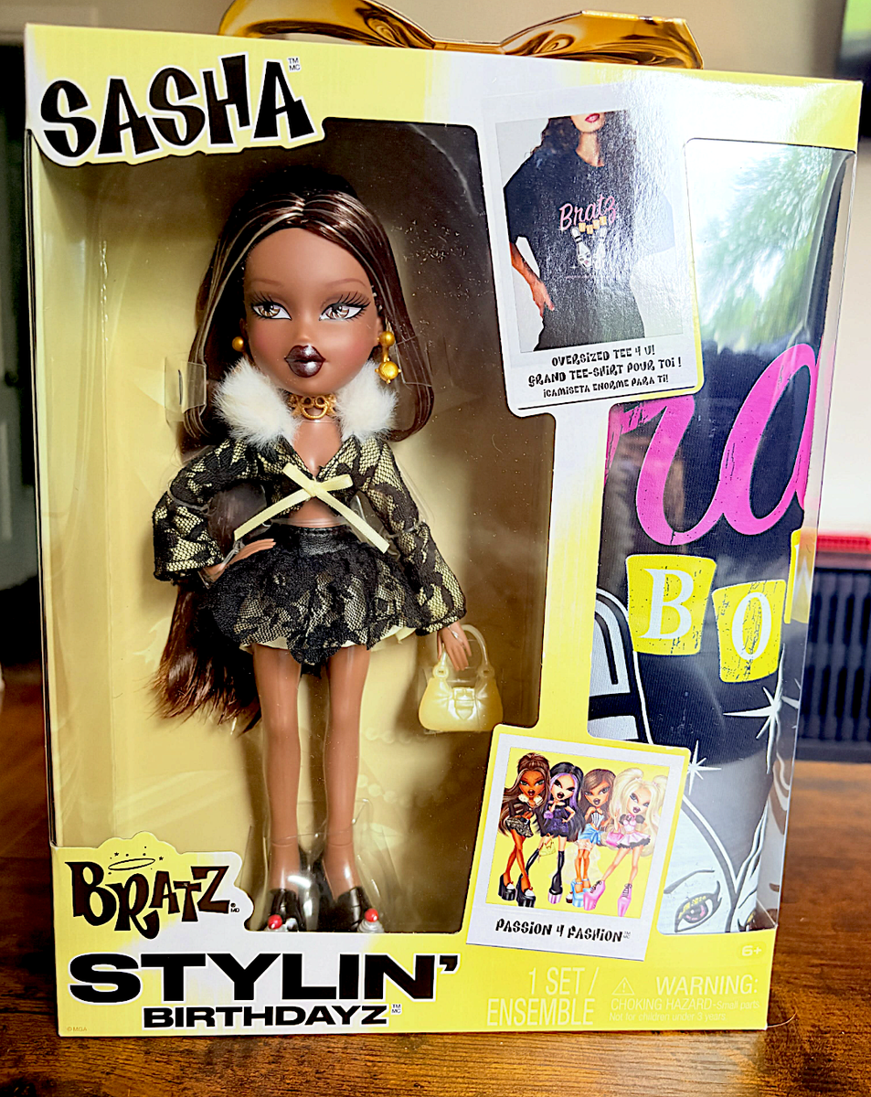 Bratz Stylin' Birthdayz SASHA 25th Anniversary Fashion Doll NIB