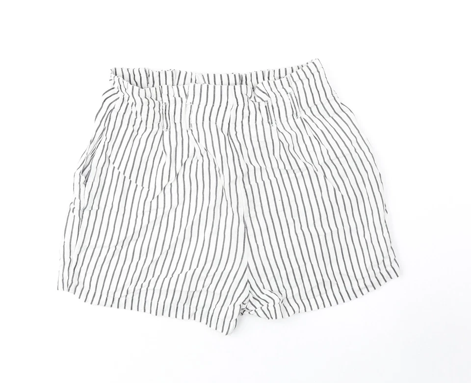 VERO MODA Womens White Polyester Blend Culotte Shorts Size S Reg - Image 2 of 4