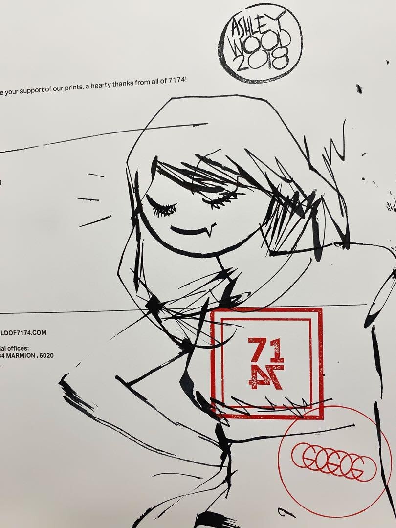 Ashley Wood Handwritten Illustration Sketch Size 8.2 × 11.6
