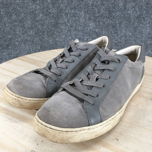 Coach Shoes Mens 10.5 D Sneakers Lace Up FG3205 Gray Leather Casual Low Top - Picture 7 of 17
