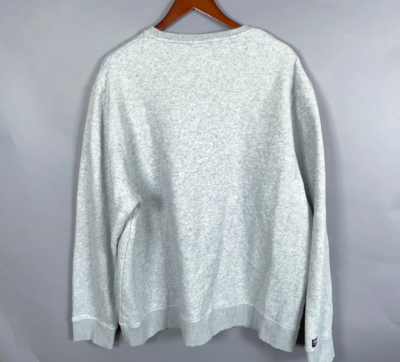 KIRKLAND Signature Logo Crewneck Sweater - Unisex Cotton Blend Sweater (Gray, XL)