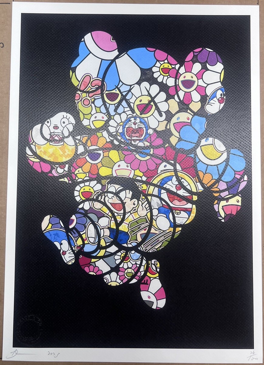DEATH NYC ltd ed signed street art print 45x32cm Kaws Chum
