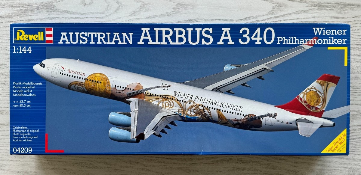 エアバス A340 オーストリア航空 「ウィーンフィルハーモニー」 ✈️ REVELL AUSTRIAN Airbus A340 Wiener Philharmoniker 🇦🇹 Model