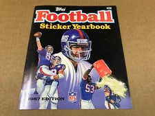 New Vintage 1987 Topps NFL Football Sticker Yearbook - Unused