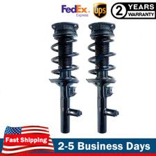 Pair Front Shock Struts Assys Electric For VW Golf MK7 R GTI Seat Leon 2015-2020