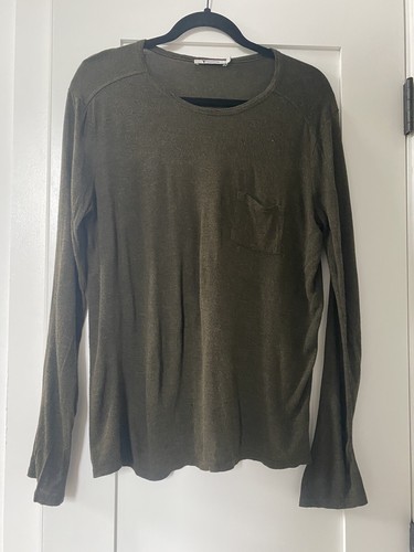 Alexander Wang Long Sleeve Tee, Forest 