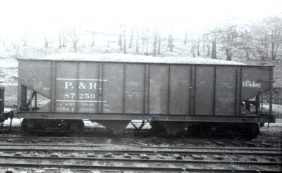 RDG reading railroad P&R HTF hopper 87259 negative