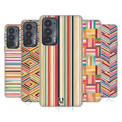 HEAD CASE DESIGNS COLOURED STREAKS SOFT GEL CASE FOR MOTOROLA PHONES 2