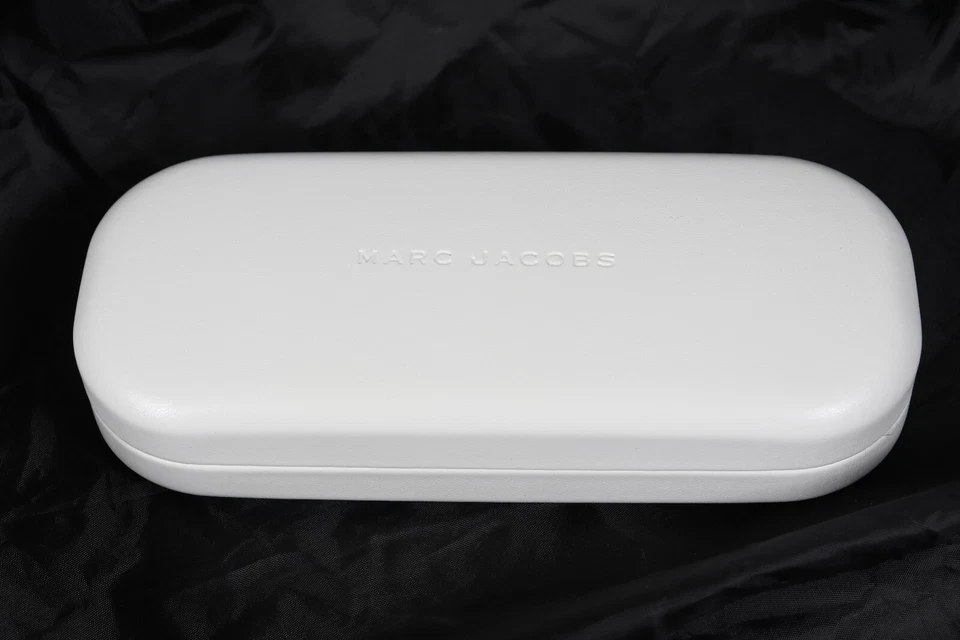 Nuevo MARC JACOBS Gafas de sol blancas Estuche rígido medio paño de limpieza 800958 Foto 2 de 4