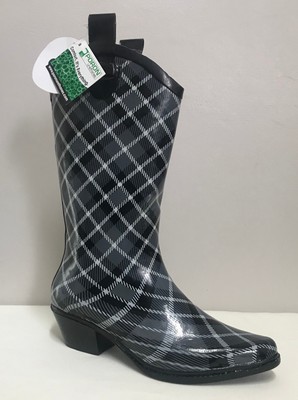 plaid western boots
