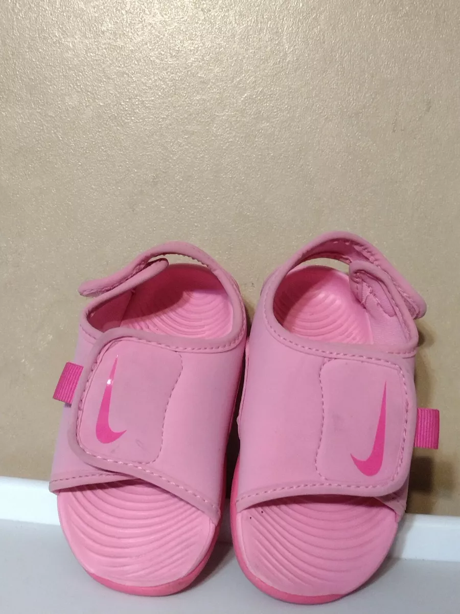creciendo Viaje falda Nike Sunray Adjust 5 pink Girls Size 6c Sandals Shoes baby | eBay
