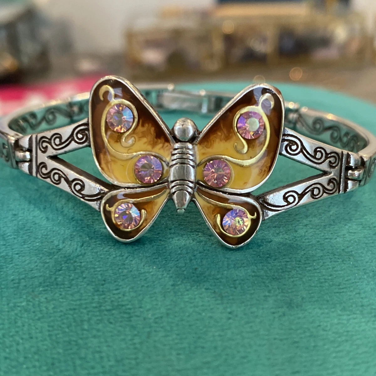 Brighton Papillion Jeweled Butterfly Bracelet 7.5