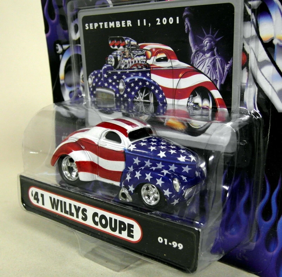 Muscle Machines 1/64 Scale - '41 Willys Coupe Sept 11 2001 Diecast Model car - Image 2 of 2