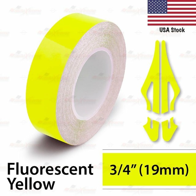 BRIGHT YELLOW 3/4" PIN STRIPE Car Model Pinstriping Line TAPE Vinyl Sticker 19mm eBay