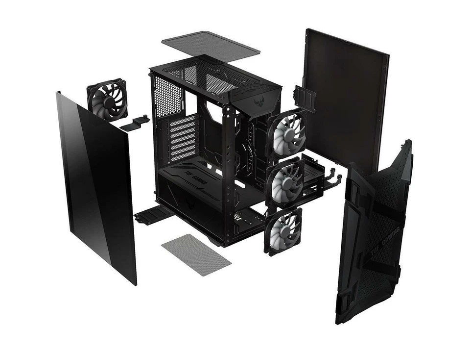 ASUS TUF Gaming GT301 Mid Tower Compact PC Case ATX Honeycomb - Image 4 of 4