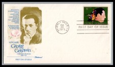 US FDC # 1484 8c George Gershwin Fleetwood  sealed 1973, 9p2344