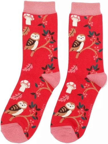 Miss Sparrow Socks Woodland Collection Bamboo Blend Badger Fox Owl Squirrel - Picture 36 of 47