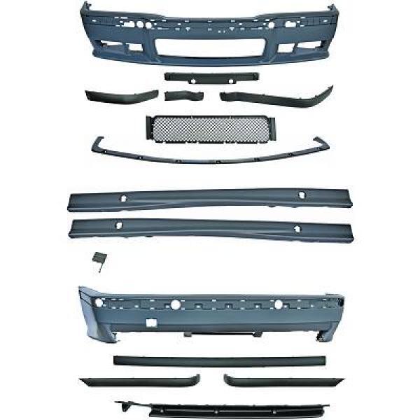 StoßStangen Set Bodykit FüR BMW E36 Baujahr 90-99 Auch FüR M Sport Optik Mit ABE-image