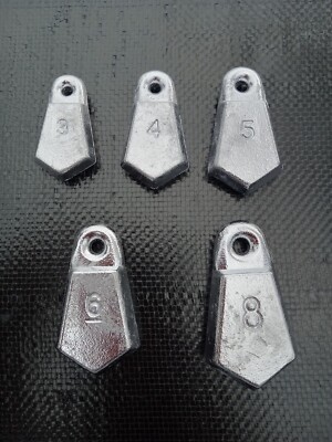 LEAD FISHING SINKER/WEIGHTS 10LBS FLAT BANK SINKERS, pick your size