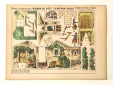 Imagerie D  Epinal No1239 Maison du Petit Chaperon Rouge Construction paper model