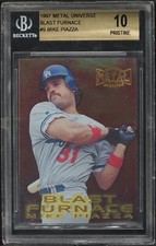 1997 Fleer Metal Universe Mike Piazza Blast Furnace Bgs 10 Pristine Dodgers