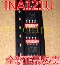 10PCS INA121 INA121U INA121UA INA121UK INSTRUMENTATION AMPLIFIER SOP8 #E10
